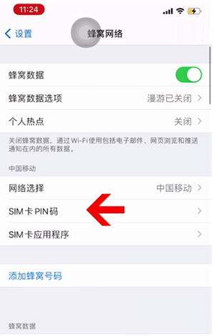 于洪苹果14维修网分享如何给iPhone14的SIM卡设置密码 